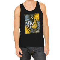 Trend Tropical Leaves Plants Gray Tank Top | Artistshot