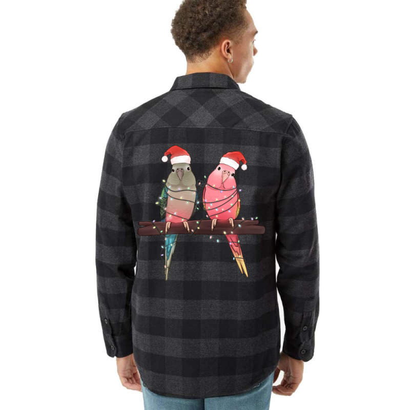 Christmas Parrots Flannel Shirt | Artistshot