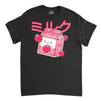 Cute Japanese Strawberry Milk Shake Carton Kawaii Funny Classic T-shirt | Artistshot