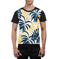 Trend Tropical Leaves Plants Pastel Graphic T-shirt | Artistshot