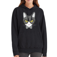 Cat Face Vintage Hoodie | Artistshot