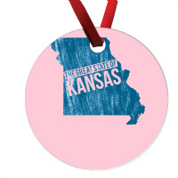 The Great State Of Kansas  Kansas Missouri Funny Trump Tweet Ornament | Artistshot