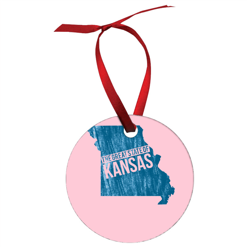 The Great State Of Kansas  Kansas Missouri Funny Trump Tweet Ornament | Artistshot