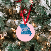 The Great State Of Kansas  Kansas Missouri Funny Trump Tweet Ornament | Artistshot