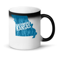 The Great State Of Kansas  Kansas Missouri Funny Trump Tweet Magic Mug | Artistshot