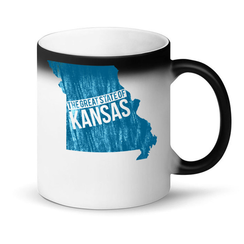 The Great State Of Kansas  Kansas Missouri Funny Trump Tweet Magic Mug | Artistshot