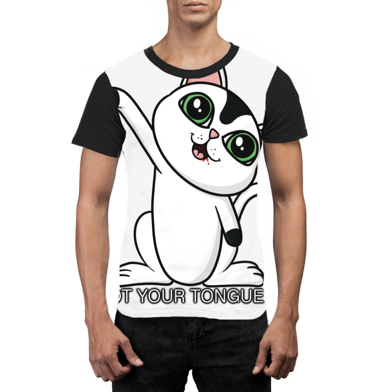 Cat Got Your Tongue Graphic T-shirt | Artistshot