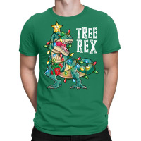 Christmas Shirt For Kids Boys Tree T Rex Dinosaur Xmas Gifts T-shirt | Artistshot