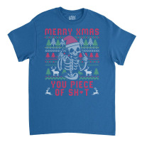 Christmas Skull Funny Ugly Sweater Classic T-shirt | Artistshot