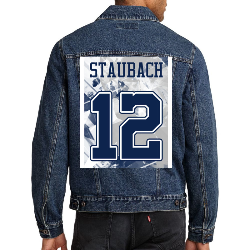 Roger Staubach Men Denim Jacket by jhoverprogga0 | Artistshot