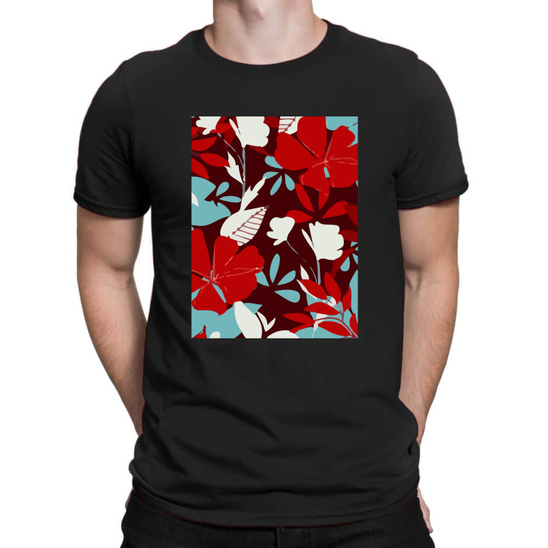 Trend With Tropical Leaves Flowers T-shirt | Artistshot