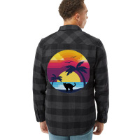 Cat Looking At Sunset 4 Flannel Shirt | Artistshot