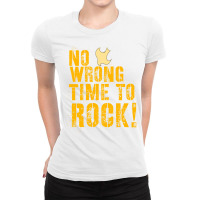 Peacemaker No Wrong Time To Rock Saying Ladies Fitted T-shirt | Artistshot