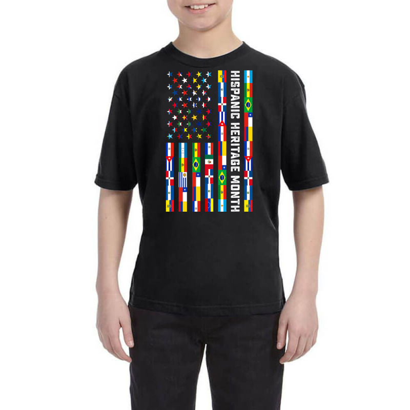 National Hispanic Heritage Month Celebration Latin Flags Youth Tee by JohnNichols89123 | Artistshot