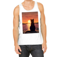 Cat Looking At Sunset1 Tank Top | Artistshot