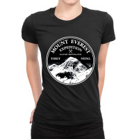 Mount Everest, Mount Everest Vintage, Mount Everest Art, Mount Everest Ladies Fitted T-shirt | Artistshot