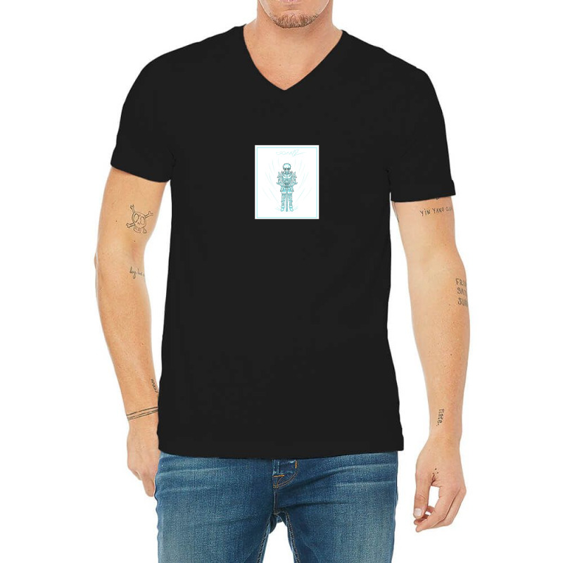 Futuristic Warrior 1 V-Neck Tee by TinaPeterson | Artistshot