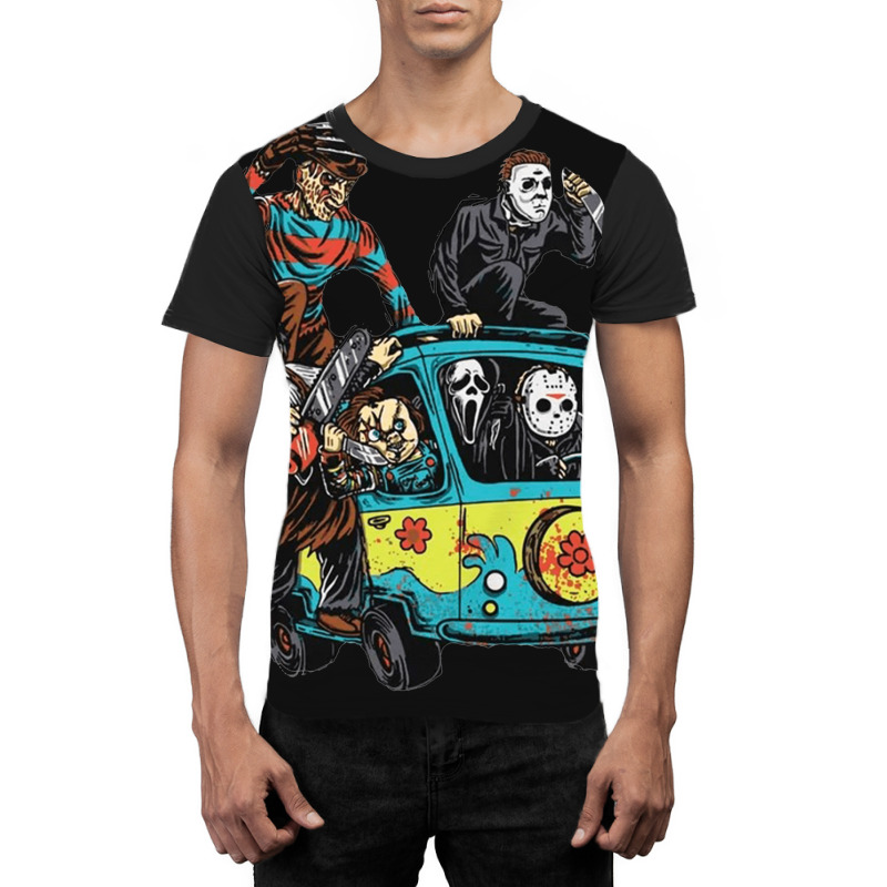 Mystery Machine, Mystery Machine Vintage, Mystery Machine Painting, Th Graphic T-shirt by SHOPLOS | Artistshot