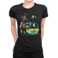 Mystery Machine, Mystery Machine Vintage, Mystery Machine Painting, Th Ladies Fitted T-shirt | Artistshot