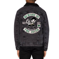 Fighting Irish Pub Boxing Unisex Sherpa-lined Denim Jacket | Artistshot