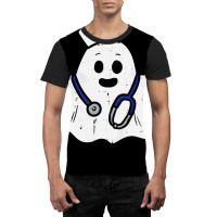 Nurse Ghost Scrub Halloween Costume For Nurses Women Rn Graphic T-shirt | Artistshot