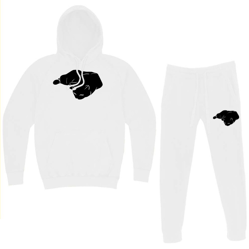 Cat Sleep Silhouette Hoodie & Jogger Set | Artistshot