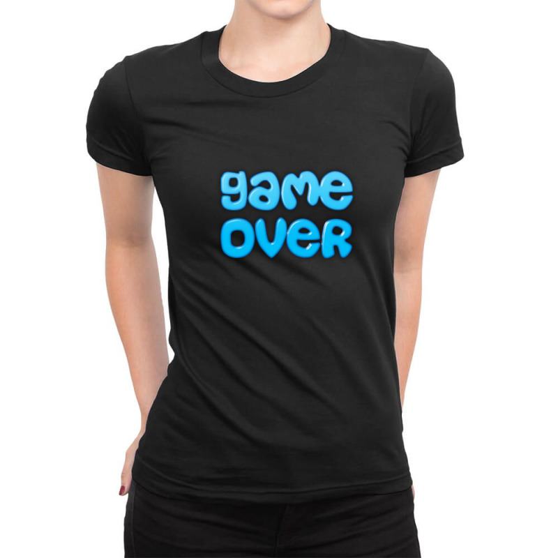 Game Over 1 Ladies Fitted T-Shirt by TinaPeterson | Artistshot