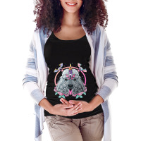 Pastel Goth Poodle Pagan Dog Creepy Menhera Poodle Maternity Scoop Neck T-shirt | Artistshot