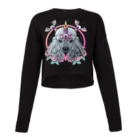 Pastel Goth Poodle Pagan Dog Creepy Menhera Poodle Cropped Sweater | Artistshot