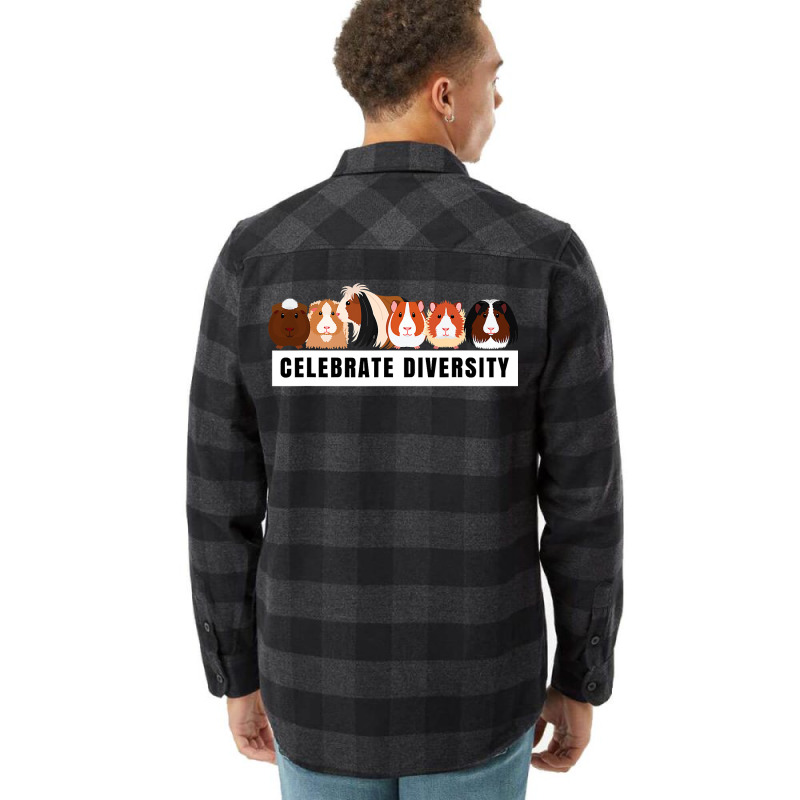 Celebrate Diversity Cavy Cuy Cute Gift For Guinea Pig Lovers Flannel Shirt | Artistshot