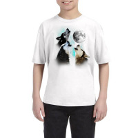 Siberian Husky Shirt, Siberian Husky Howling At The Moon T Shirt Youth Tee | Artistshot