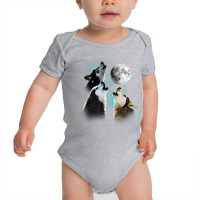 Siberian Husky Shirt, Siberian Husky Howling At The Moon T Shirt Baby Bodysuit | Artistshot