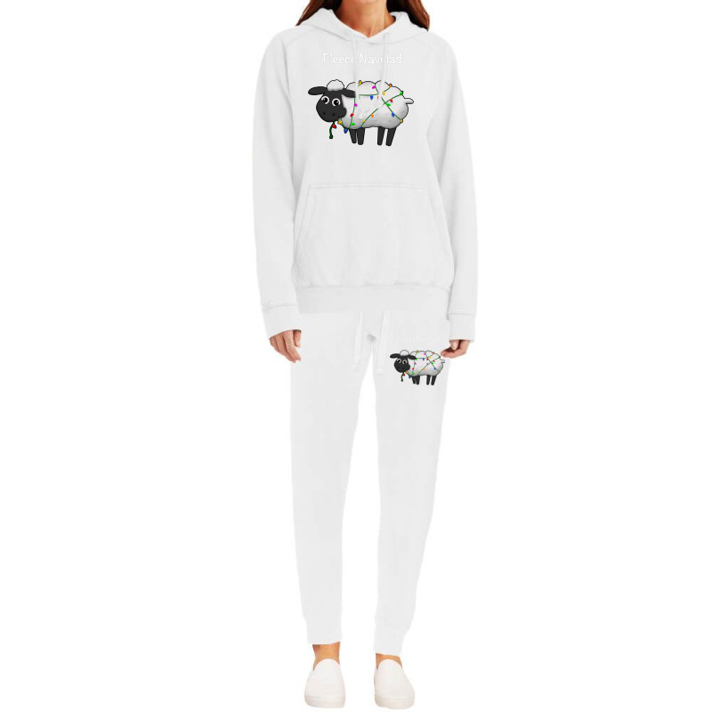 Fleece Navidad (white) Hoodie & Jogger Set | Artistshot