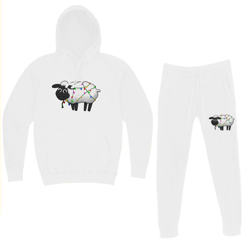 Fleece Navidad (white) Hoodie & Jogger Set | Artistshot