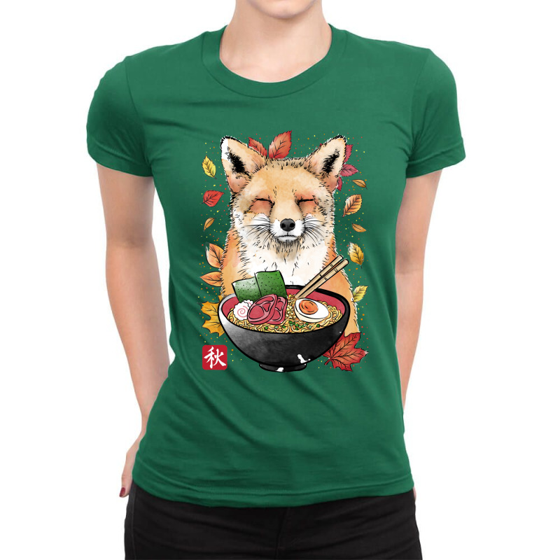 Fox Ladies Fitted T-Shirt by joasiljakic4 | Artistshot