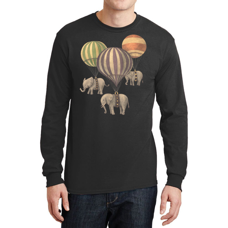 Flight Of The Elephants Long Sleeve Shirts | Artistshot