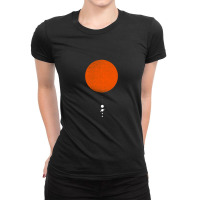 Minimal Solar System Ladies Fitted T-shirt | Artistshot