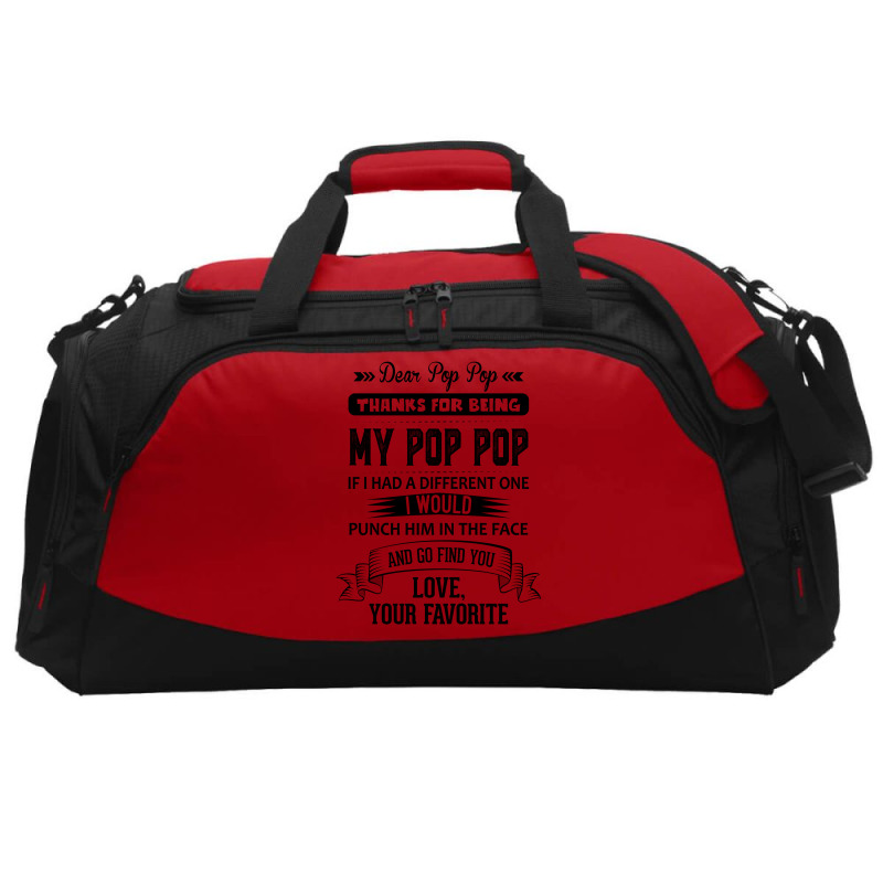 Dear Pop Pop, Love, Your Favorite Active Duffel | Artistshot