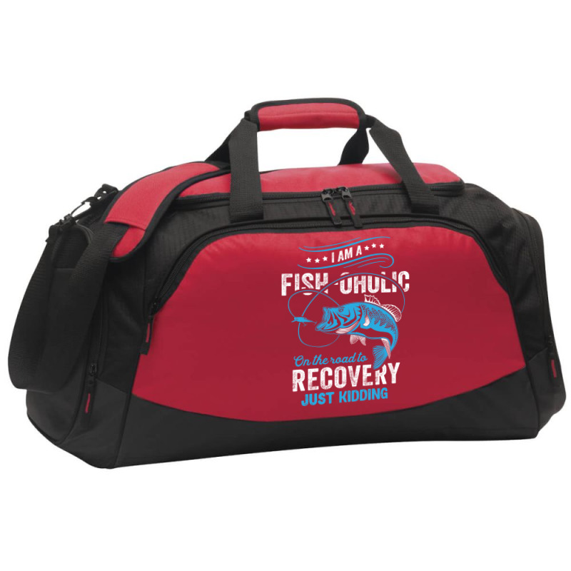 I'm A Fish-oholic On The Road To Recovery Active Duffel | Artistshot