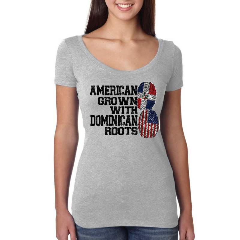 American Grown Dominican Roots Dominican T Shirt Women's Triblend Scoop T-shirt by kaykemyjoa | Artistshot