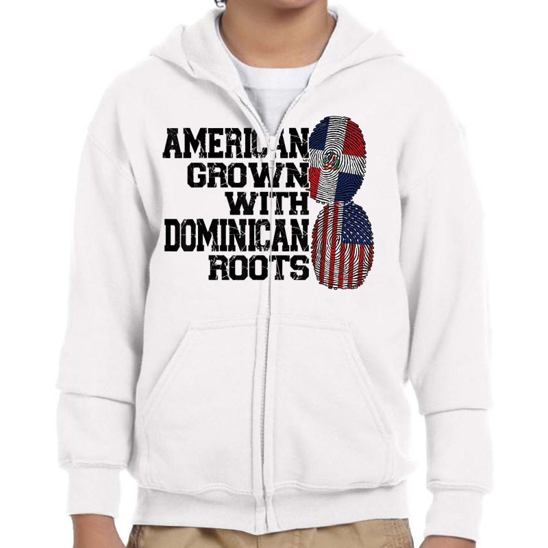 American Grown Dominican Roots Dominican T Shirt Youth Zipper Hoodie by kaykemyjoa | Artistshot