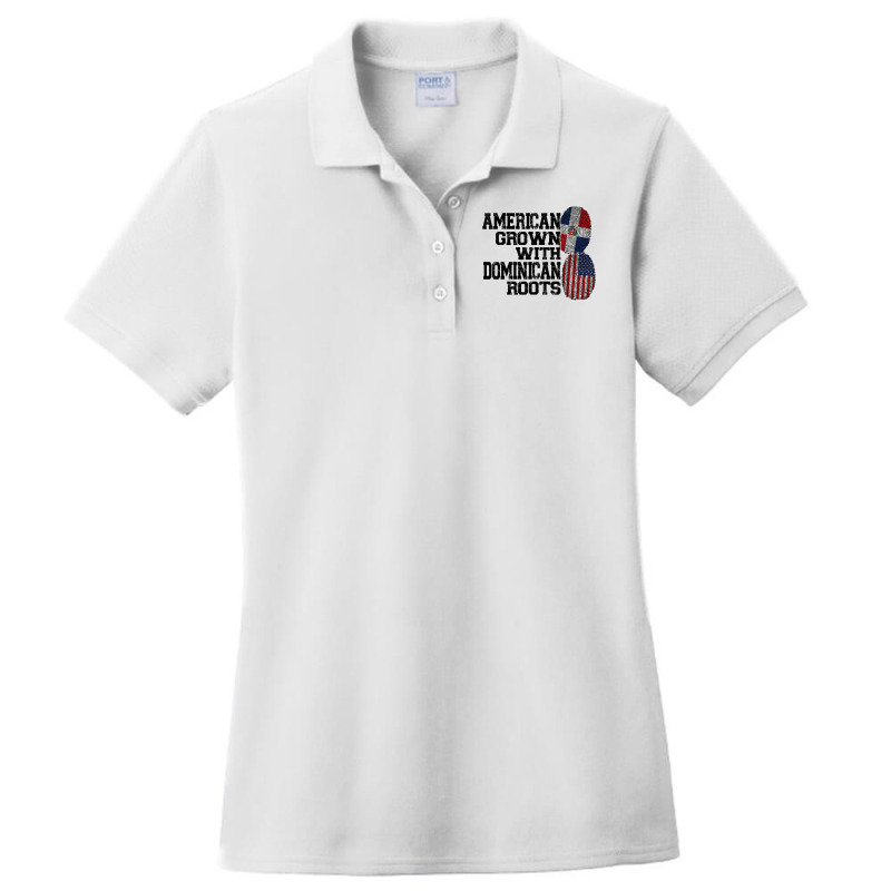 American Grown Dominican Roots Dominican T Shirt Ladies Polo Shirt by kaykemyjoa | Artistshot