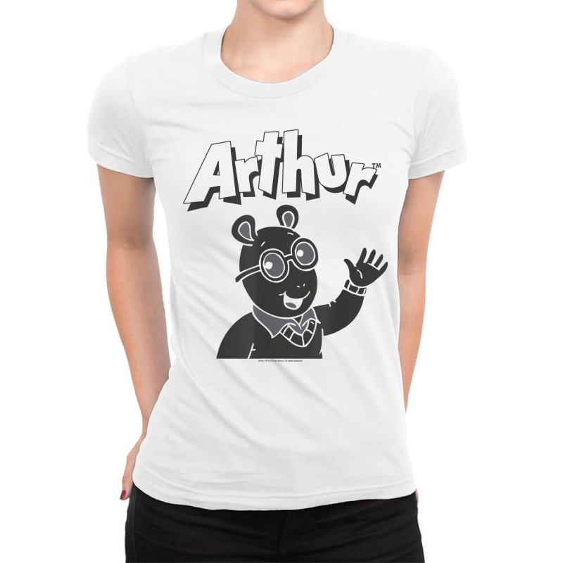 Arthur Tonal Waving T Shirt Ladies Fitted T-Shirt by brict6eguo | Artistshot