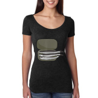 Anchovy Eater Loves Anchovies Canned Fish Food Pizza Women's Triblend Scoop T-shirt | Artistshot