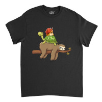 Animal Humor Sloth Turtle Snail Jokes Classic T-shirt | Artistshot