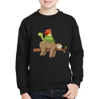 Animal Humor Sloth Turtle Snail Jokes Youth Sweatshirt | Artistshot