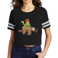 Animal Humor Sloth Turtle Snail Jokes Scorecard Crop Tee | Artistshot