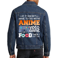 Anime Video Game Or Food Men Denim Jacket | Artistshot