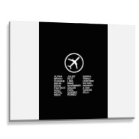 Aviation Phonetic Alphabet Metal Print Horizontal | Artistshot