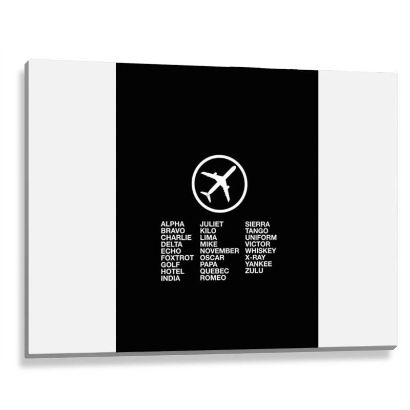 Aviation Phonetic Alphabet Metal Print Horizontal | Artistshot